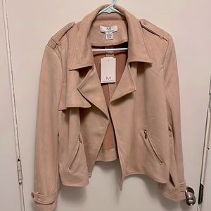 Magaschoni Blush Leather Jacket